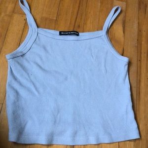 Blue cropped tank
